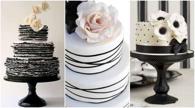 Black and White Wedding Cakes 01